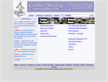 Tablet Screenshot of leatherstockingtimberandstone.com